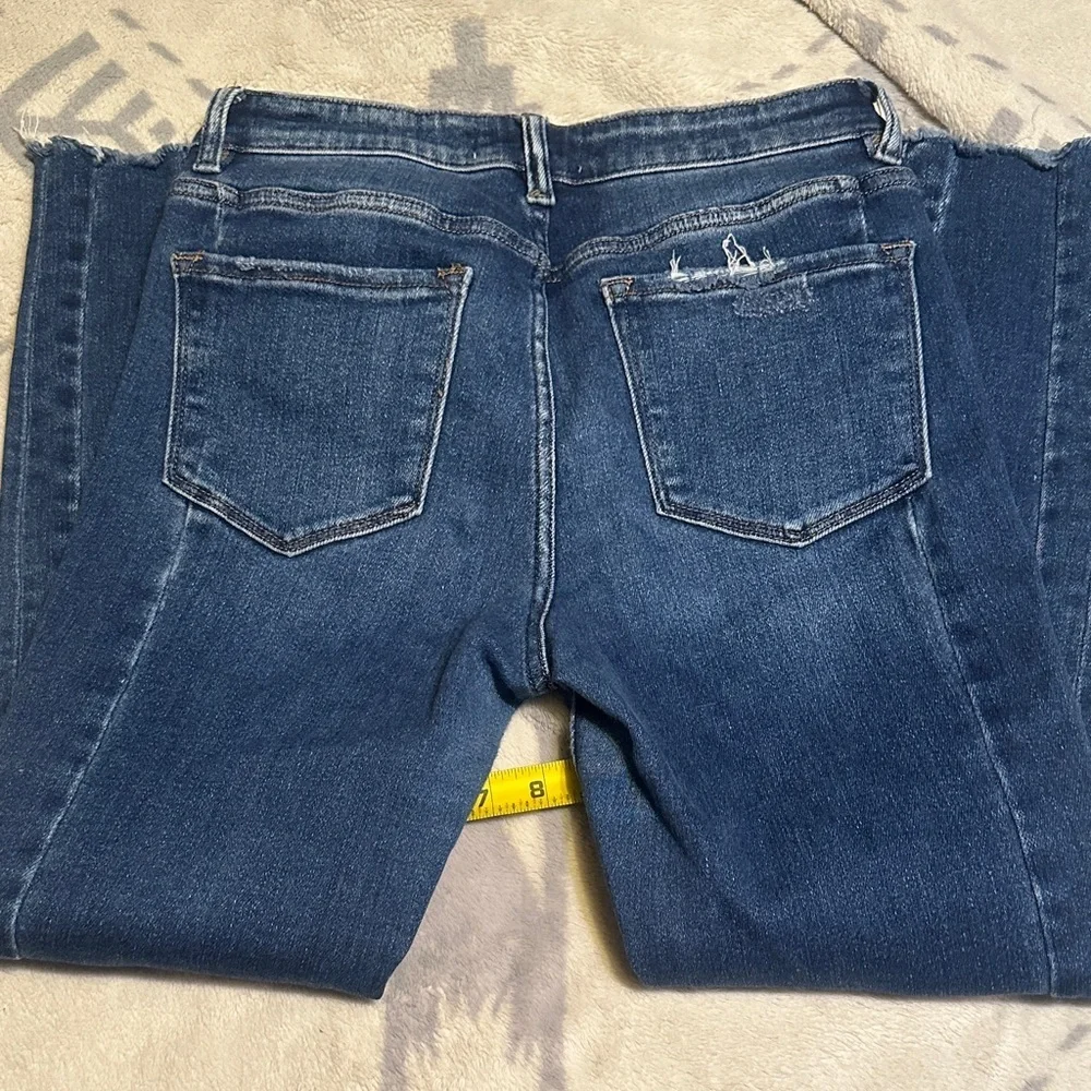 A181.   Verve Women's Distressed Blue Skinny Jeans